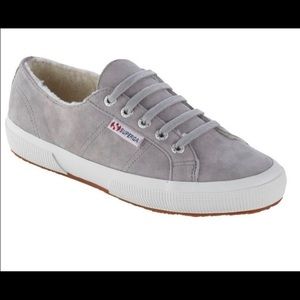Superga Suede Sherpa Lined Shoes - Unisex